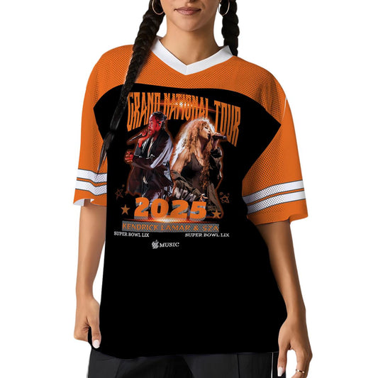 Kend-rick Lamar & S-ZA 2025 Grand National Tour Jersey, Ken-drick Lamar Shirt, S-ZA Shirt
