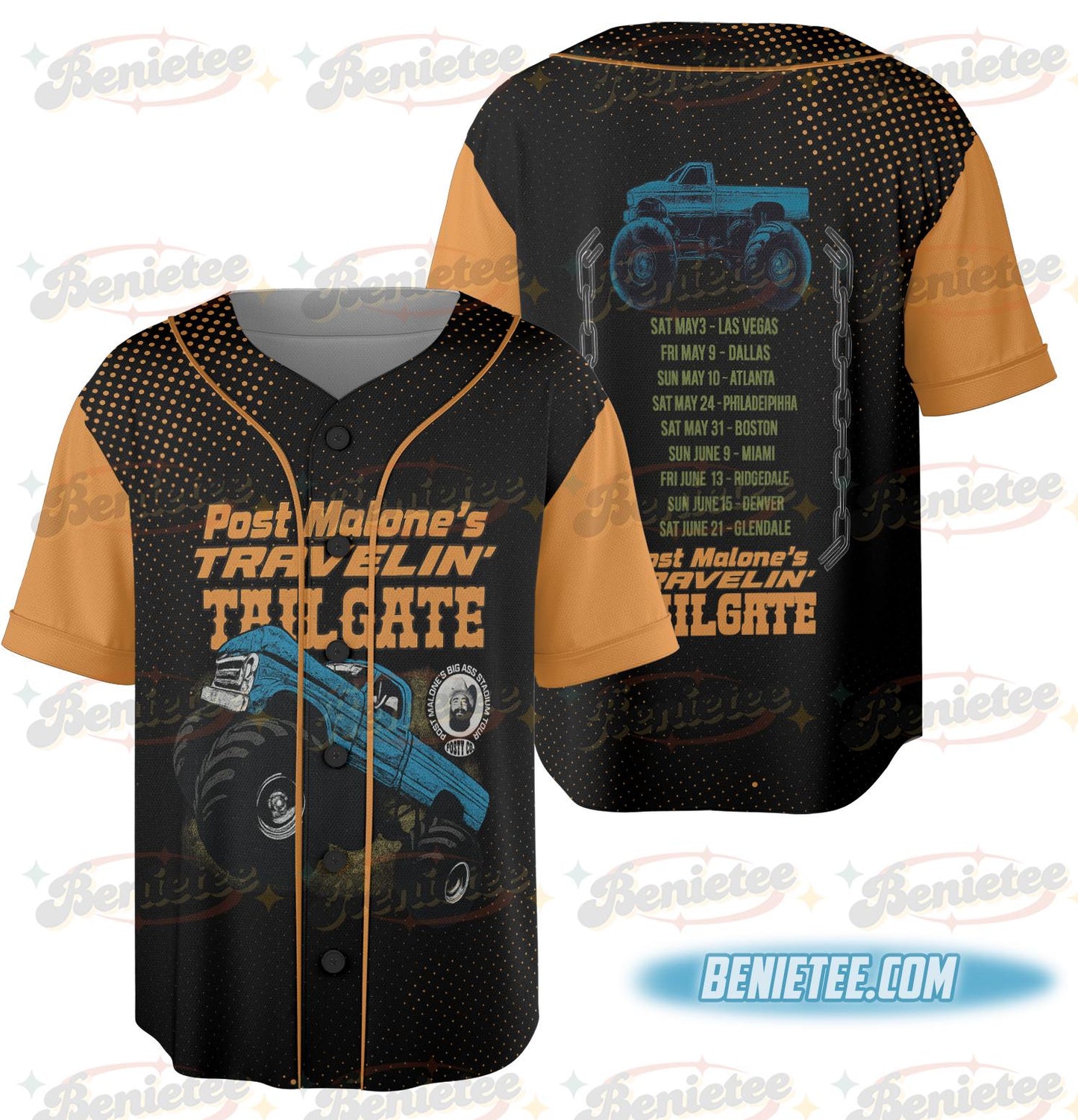 Vintage Post Malone Baseball Jersey, Malone Rap Music Jersey, F1 Trillion Tour Shirt, Posty Rapper Shirt