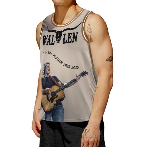 Morgan Wallen I’m The Problem Tour 2025 Basketball Jersey