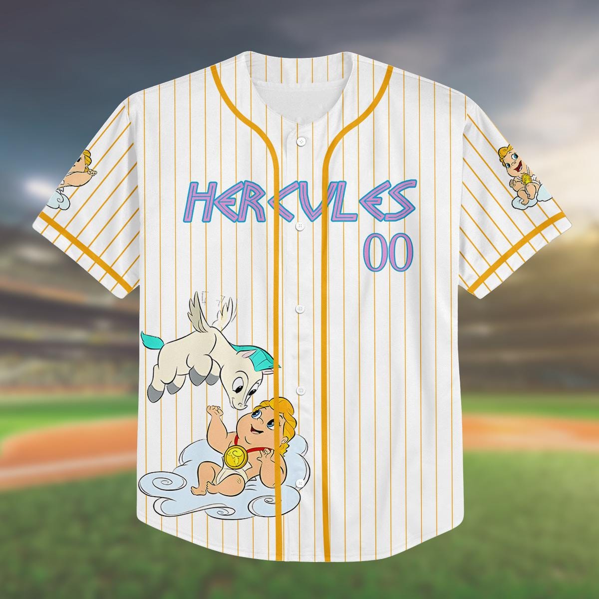 Hercules Pegasus Birthday Baseball Jersey for Kids Youth Adult | Disney Park Outfit | Family Matching Shirt | Disney Trip 2025