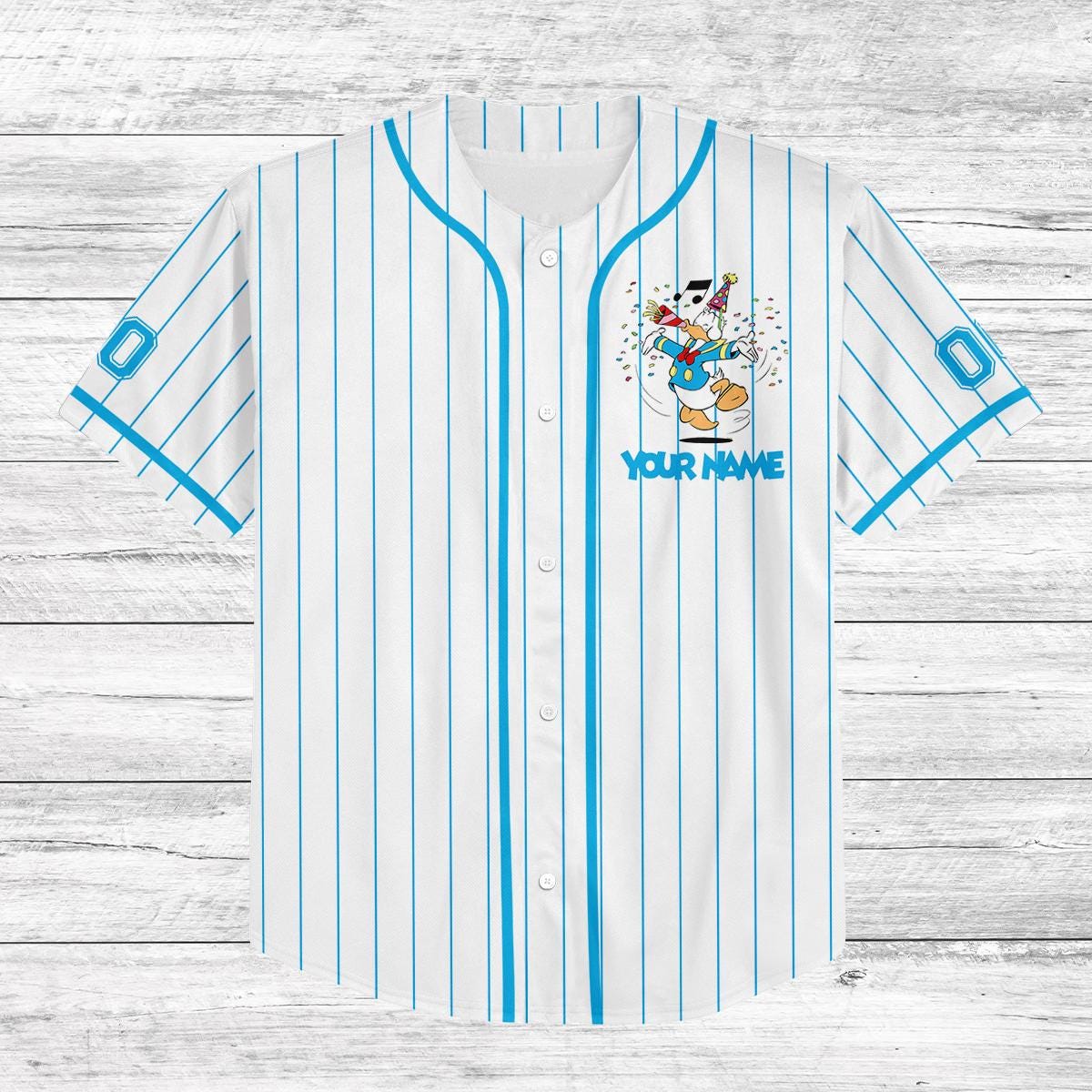 Custom Donald Birthday Baseball Jersey, Disney Trip 2025 Shirt, Personalized Gift for Boys, Matching Family Vacation Outfit