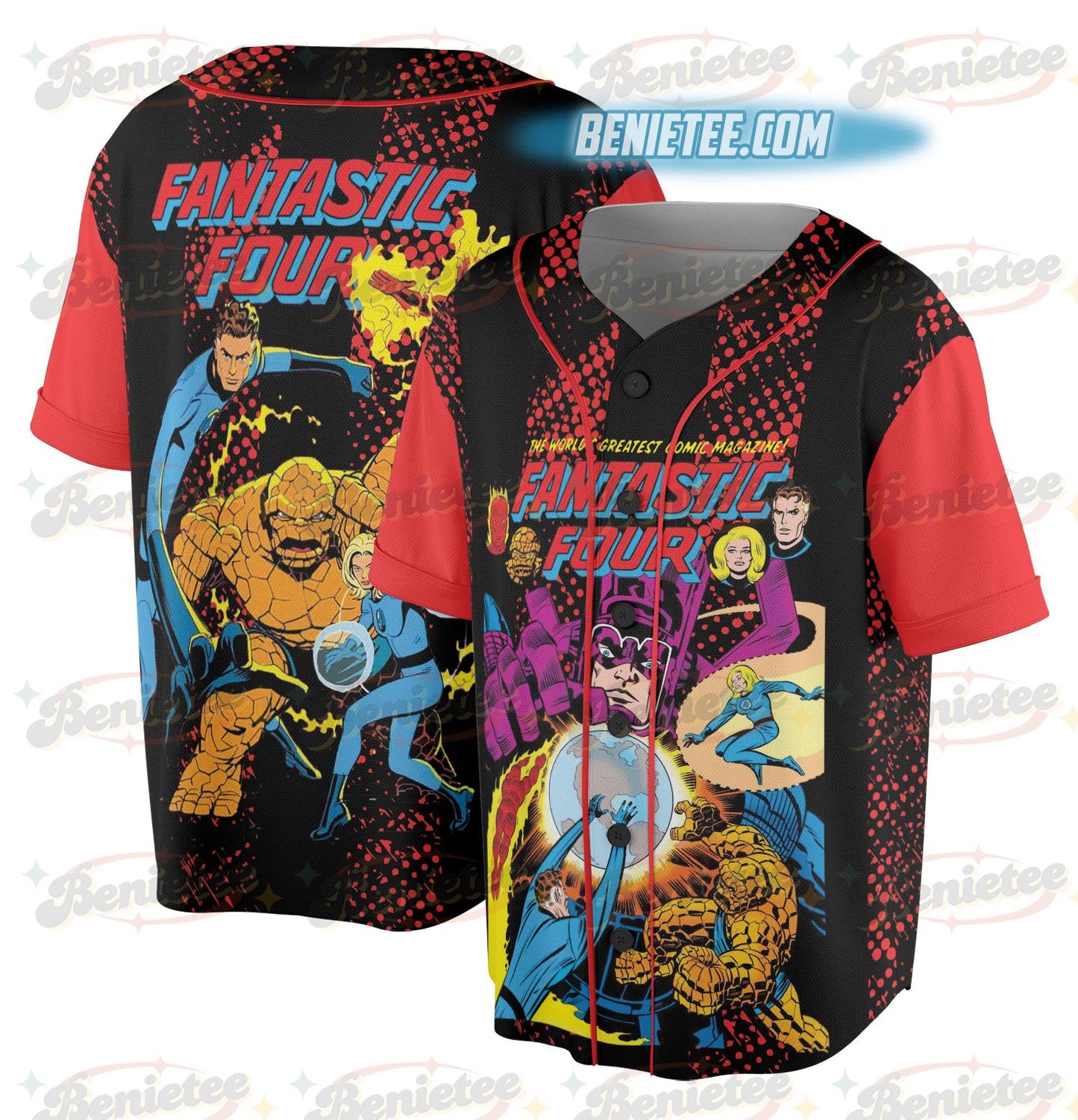 Fantastic Four Jersey, Vintage Fantastic Four First Steps Jersey, Fantastic 4 Comic Reed Richards Sue Storm Tee