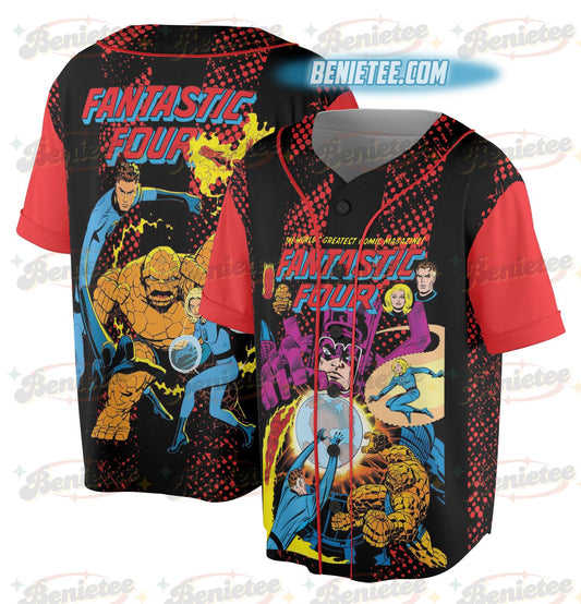 Fantastic Four Jersey, Vintage Fantastic Four First Steps Jersey, Fantastic 4 Comic Reed Richards Sue Storm Tee