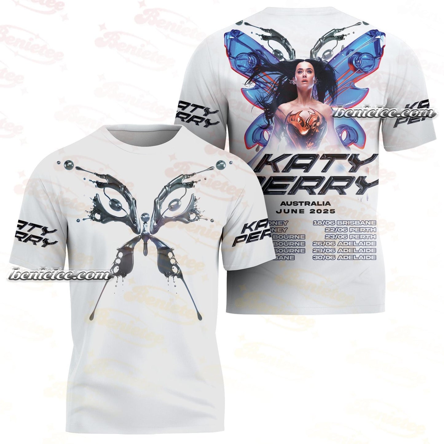 KATY PERRY T-Shirt 3D, Katy Perry The Lifetimes Tour 2025 Tee