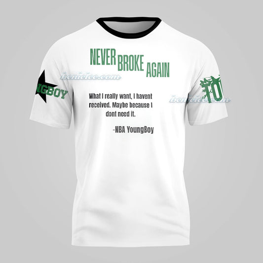 Vintage NBA Youngboy Never Broke Again 3D T-Shirt