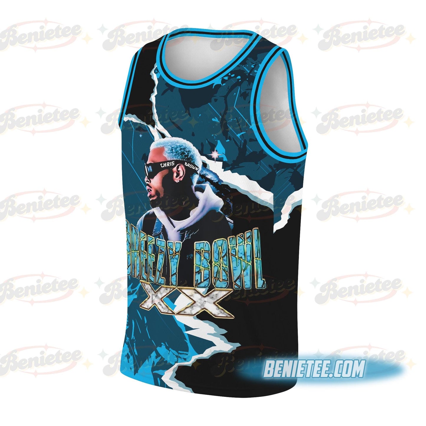 Chris Brown Merch Basketball Jersey, CB Tour 2025 Shirt, Bowl XX Tour Jersey