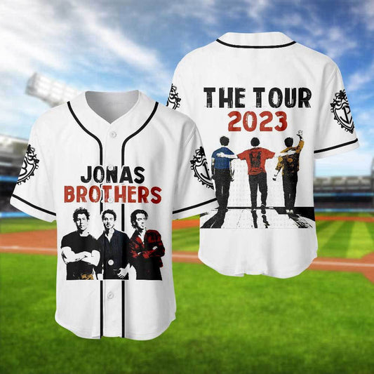 Jonas Brothers Tour 2023 Baseball Jersey: 5 Album Concert Shirt Joe Jonas Merch - Perfect Gift for Fans! - Aopprinter