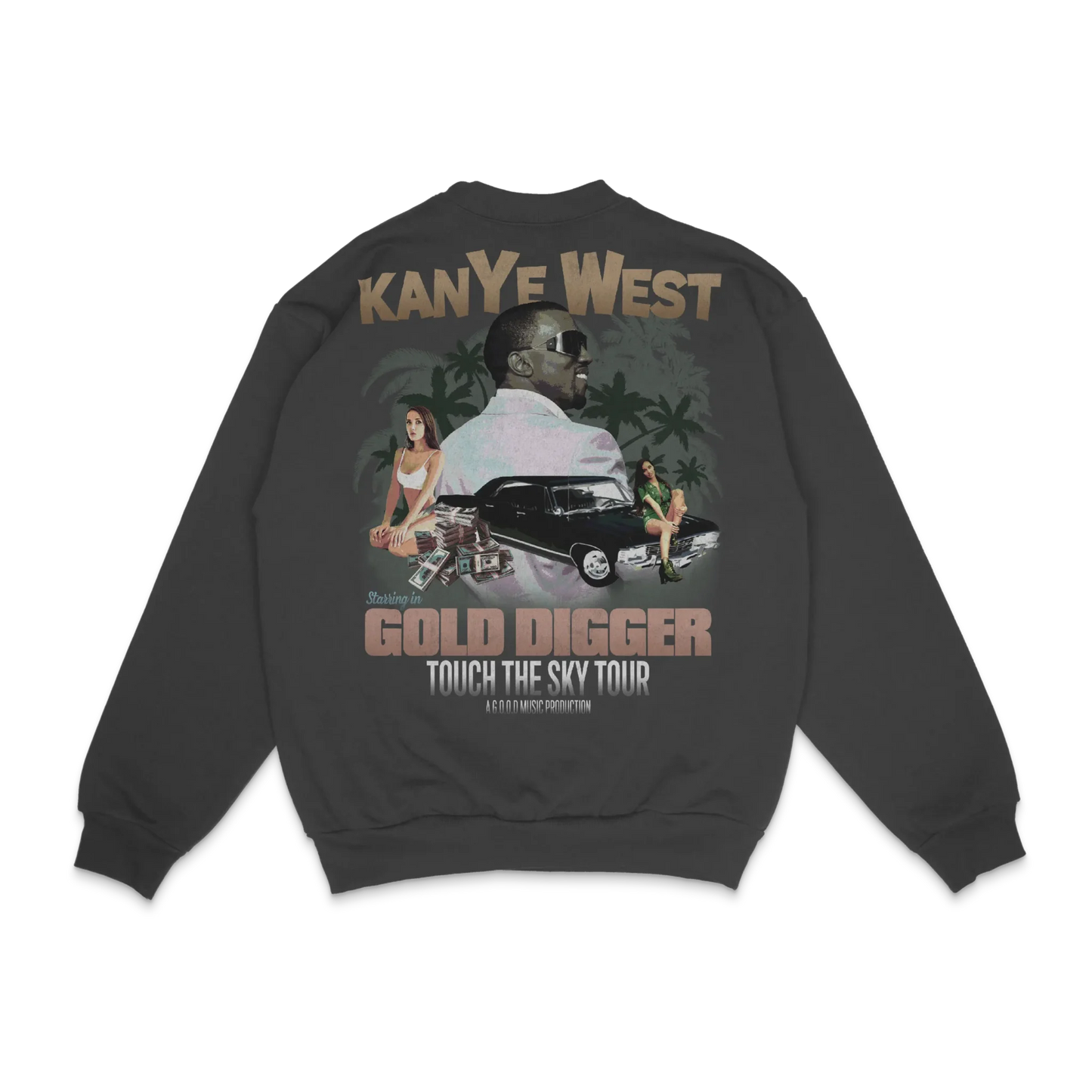 Kanye West Gold Digger Crewneck Sweatshirt Style001
