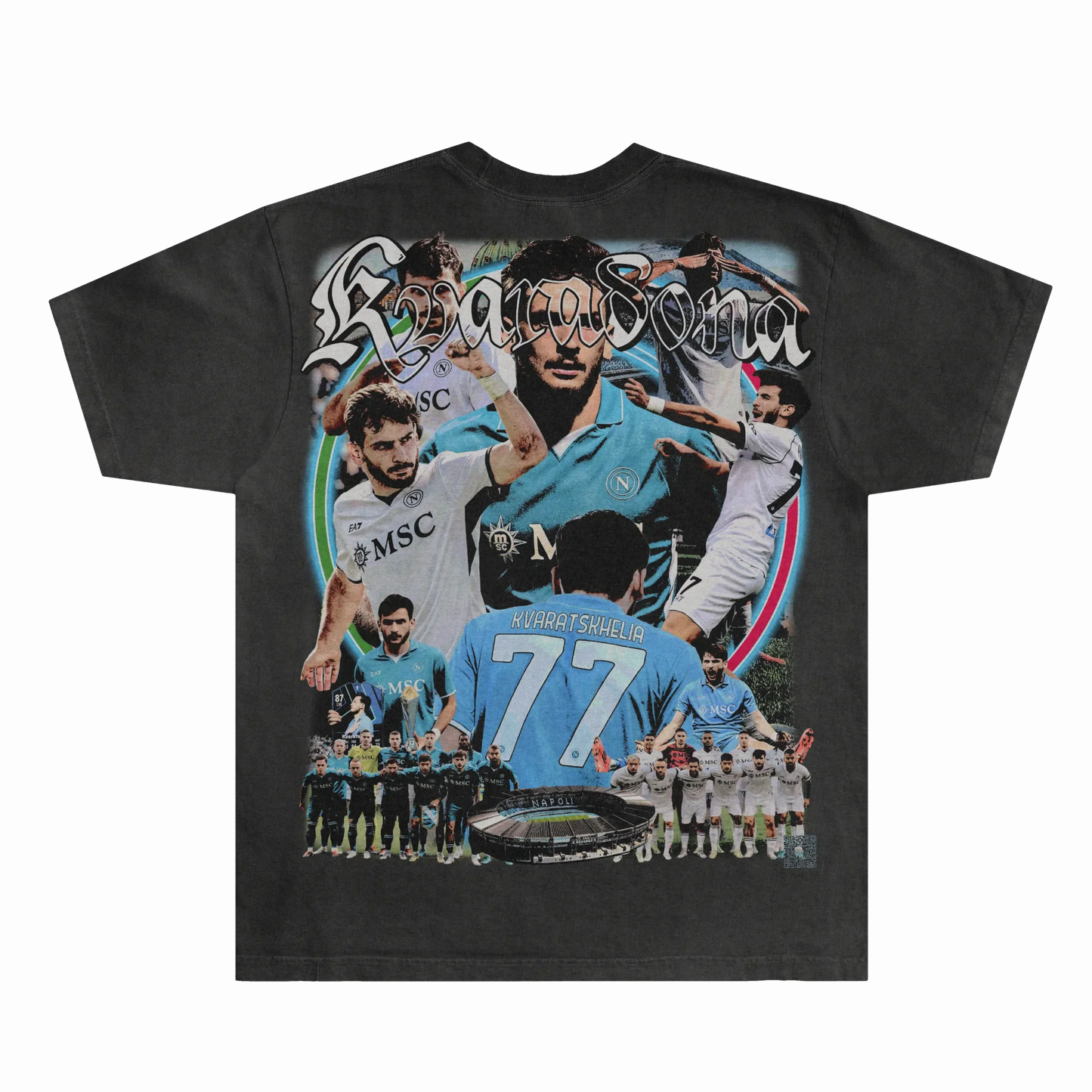 Khvicha Kvaratskhelia Napoli Tee Style001