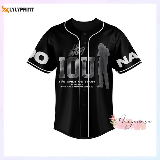 Lil Baby Rap Baseball Jersey, Its Only Us Tour 2023 Vintage 90s Shirt - lylyprint.com