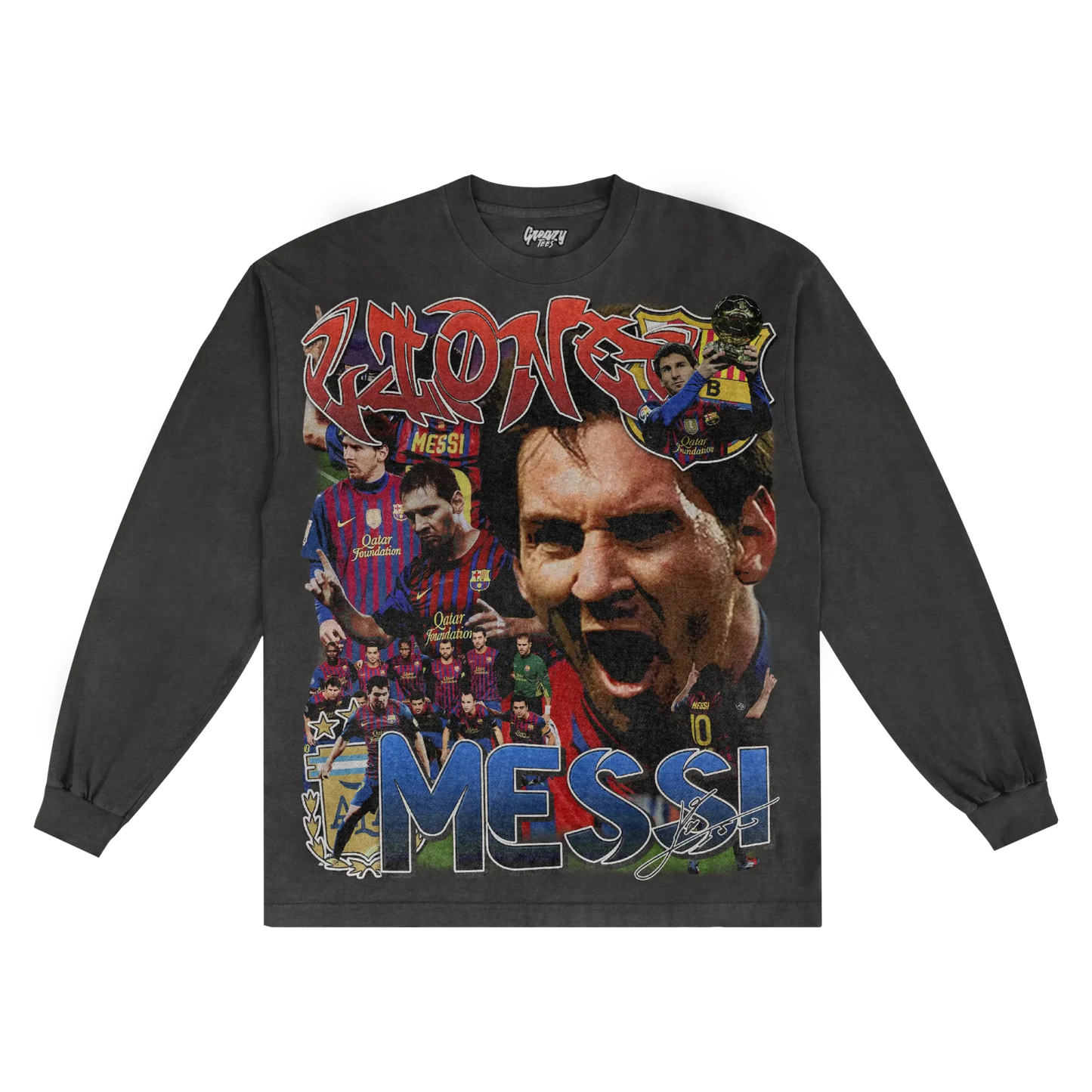 Lionel Messi '11/12 Classic Long Sleeved Tee Style002