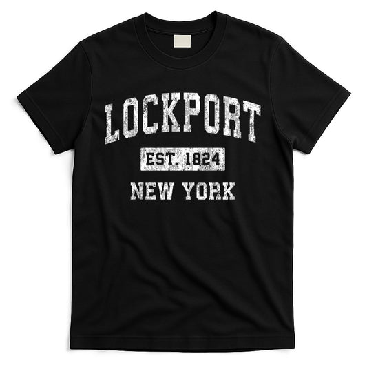 Lockport New York Ny Vintage Sports T-Shirt