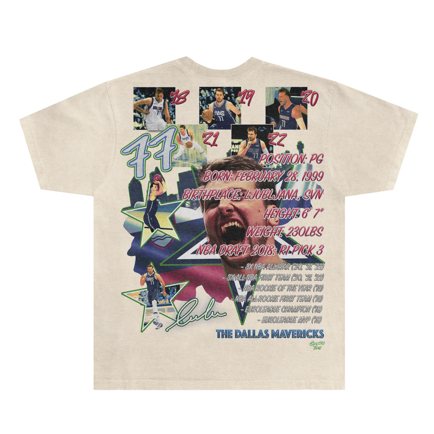 Luka DonÄiÄ‡ Mavs Classic Tee Style003