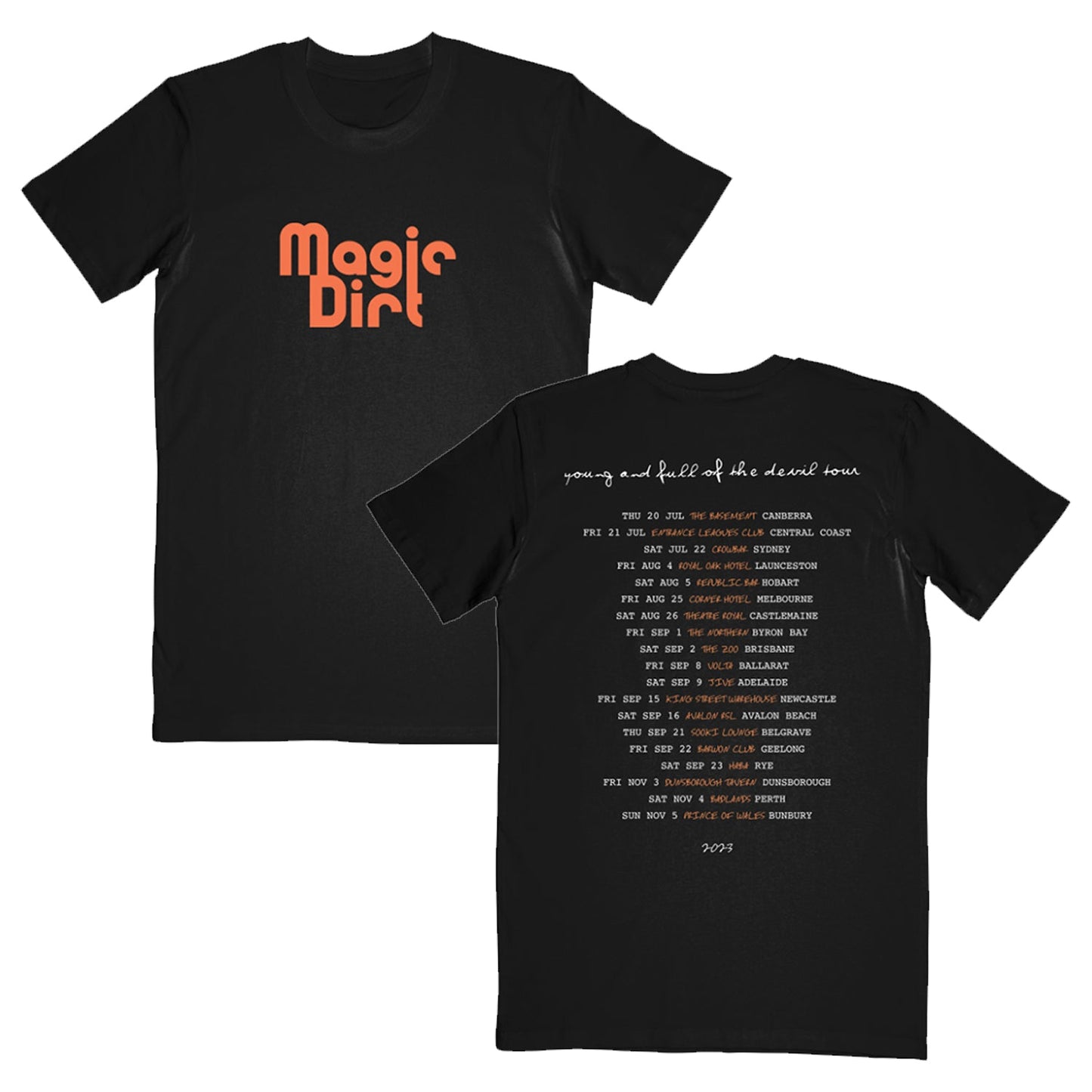 YAFOTD Tour Dates Tee (Black)