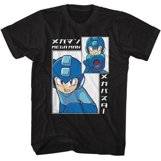 Mega Man - Big And Small Rectangle Boyfriend Tee