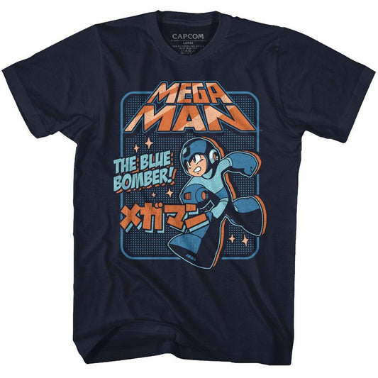 Mega Man Graphic Blu Bomber T-Shirt
