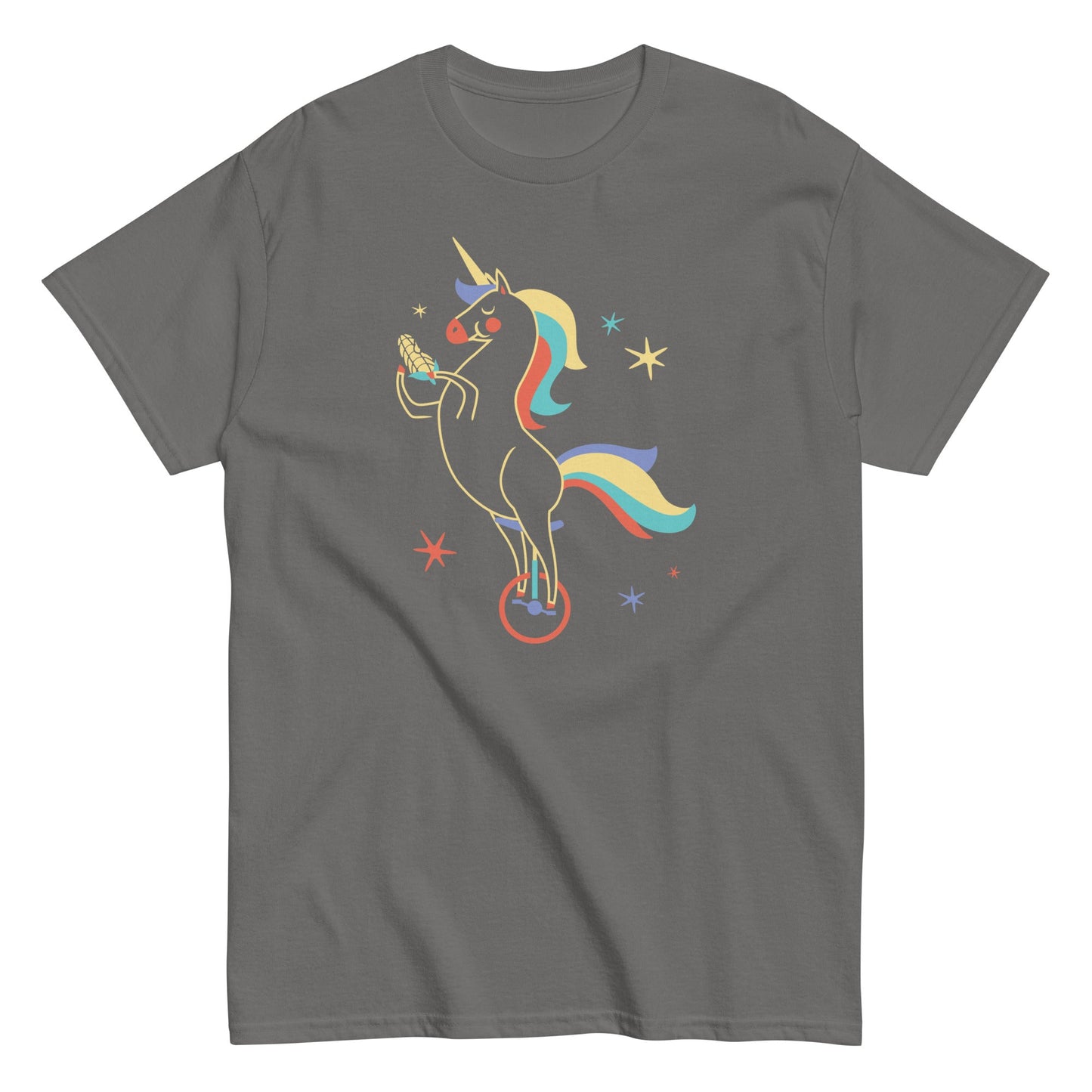 Unicycling Unicorn With Corn Men's Classic Tee