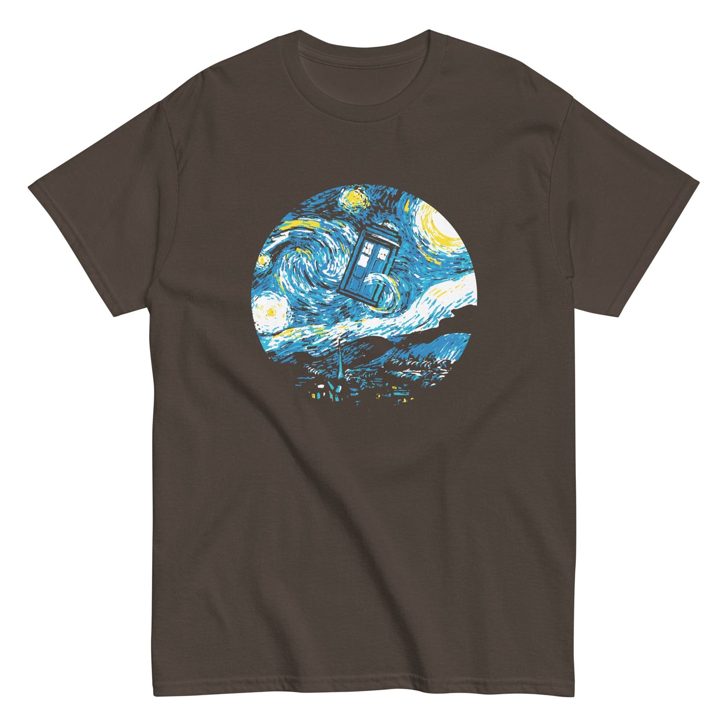 Starry Night Police Box Men's Classic Tee