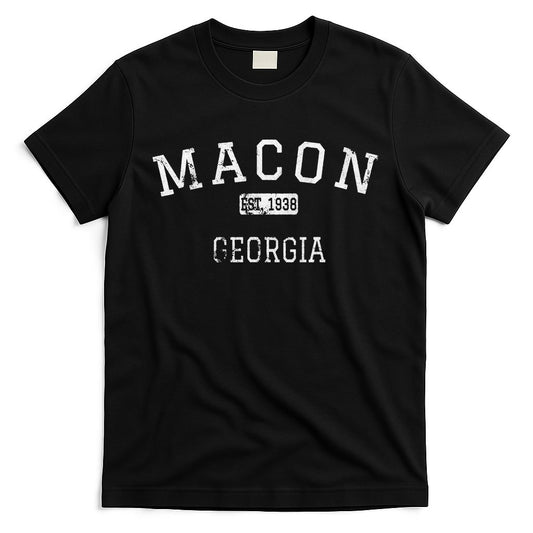 Macon Georgia GA Vintage Athletic Sports T-Shirt