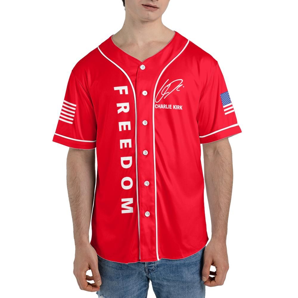 Freedom Thank You Charlie A True Patriot 31 Baseball Jersey