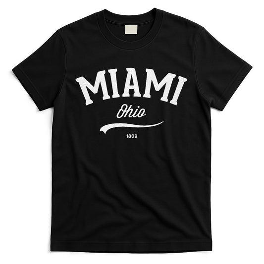 Miami Ohio Oh Vintage Retro Athletic Sports Style T-Shirt
