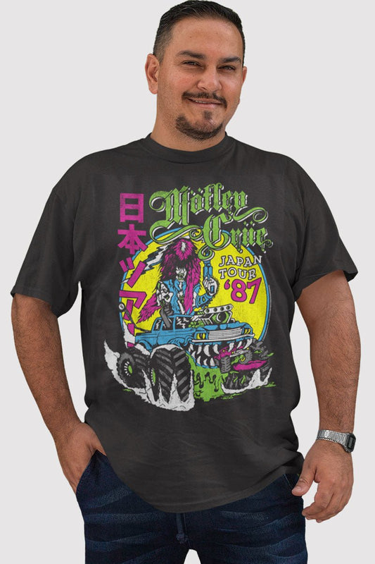 Motley Crue '87 Japan Big and Tall T-Shirt