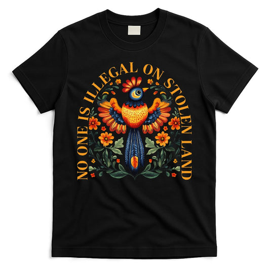 No One Is Illegal On Stolen Land Native Americans Vintage Gift T-Shirt