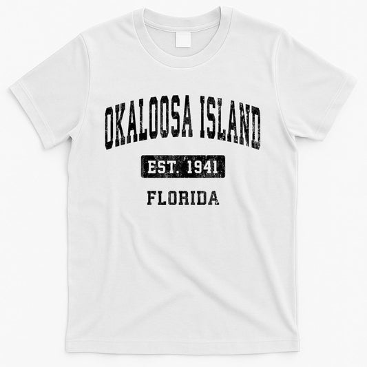 Okaloosa Island Florida Fl Vintage Sports Established T-Shirt