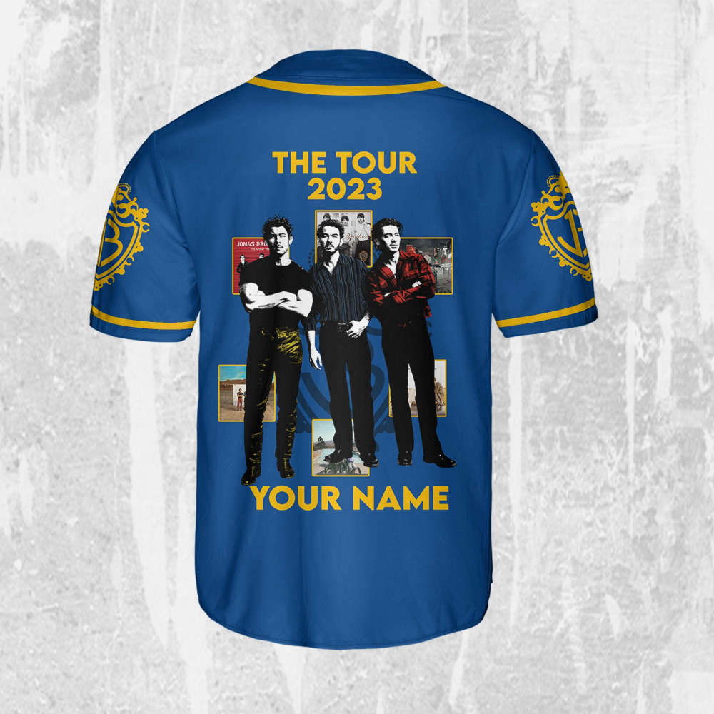 Personalize Retro Jonas Brothers Five Albums One Night The Tour 2023 Jersey, Jonas Brothers Baseball Jersey, Custom Baseball Jersey - Aopprinter