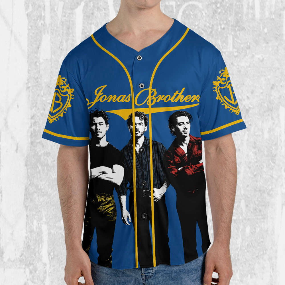 Personalize Retro Jonas Brothers Five Albums One Night The Tour 2023 Jersey, Jonas Brothers Baseball Jersey, Custom Baseball Jersey - Aopprinter