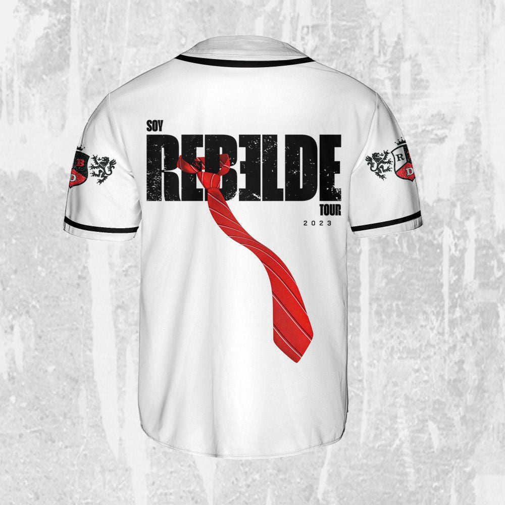 Personalize Soy Rebelde Tour White Color Jersey, RBD Baseball Jersey, Soy Rebelde Baseball Jersey,RBD Tour Shirt,Rbd Concert 2023 - Aopprinter