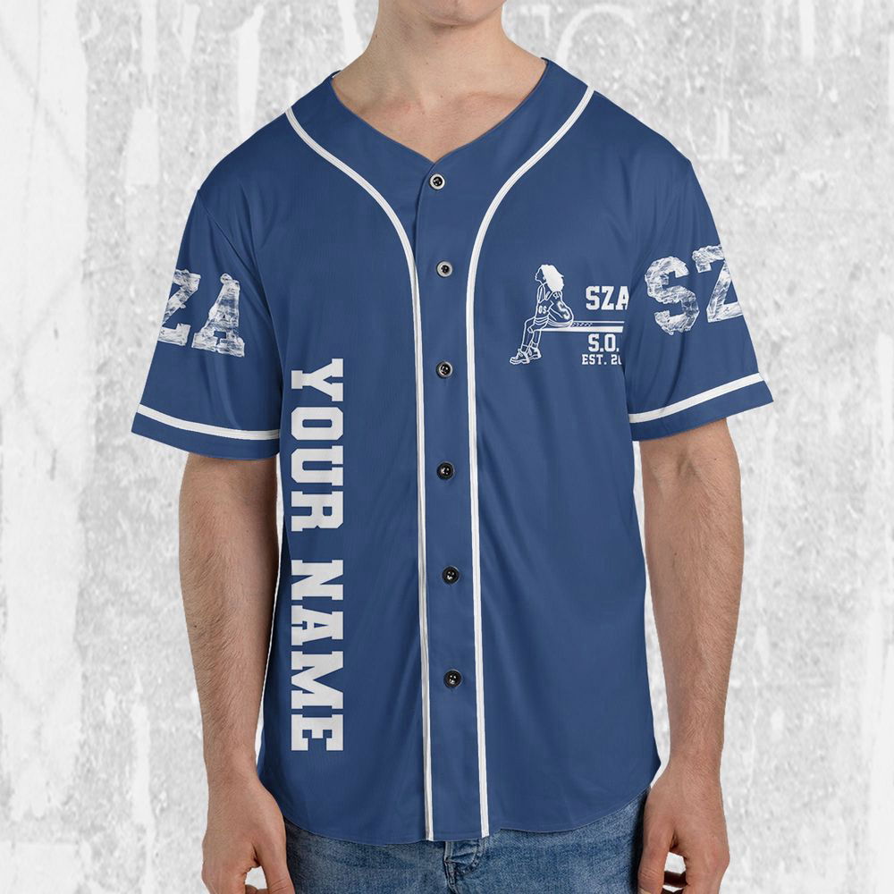Personalize SZA SOS Tracklist Music Tour 2023 Jersey, Sza Baseball Jersey - lylyprint.com
