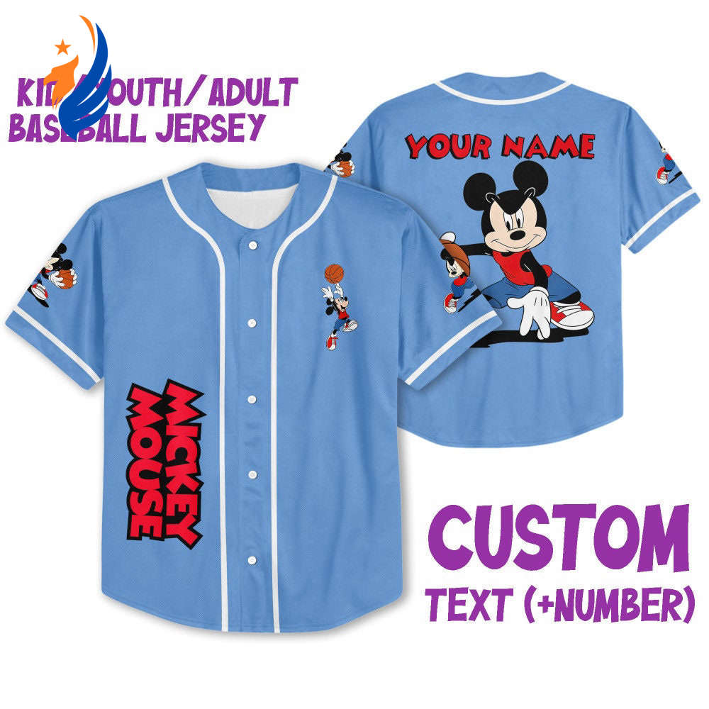 Vintage Disney Mickey Mouse Basketball Jersey - Perfect Gift for Disney Fans! - Bafud