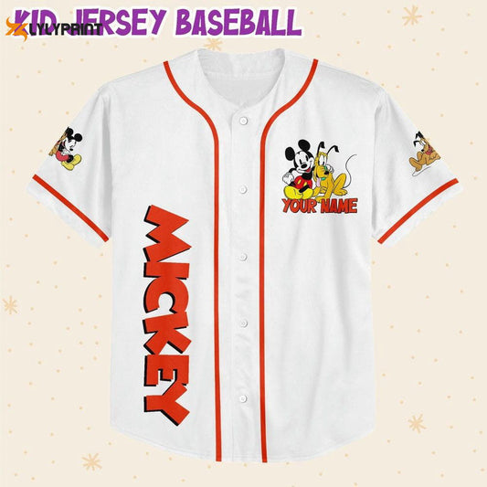 Personalized Disney Mikey Pluto Vintage Baseball Jersey - lylyprint.com