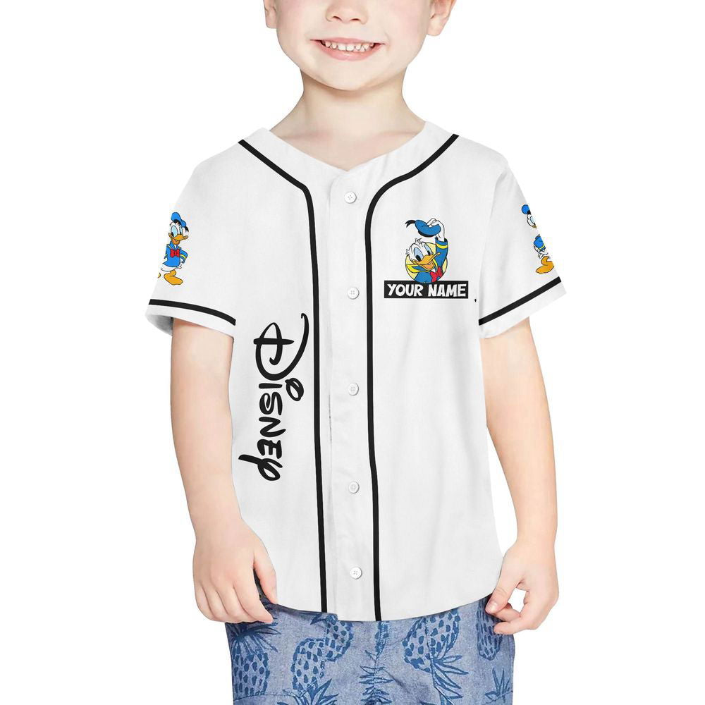Personalized Disneyland Donald Duck Vintage Disney Characters Baseball Jersey - lylyprint.com