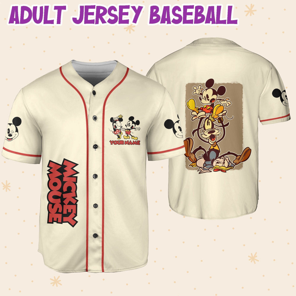 Custom Mickey Baseball Jersey: Classic Design for a Personalized Sports Statement - Bafud