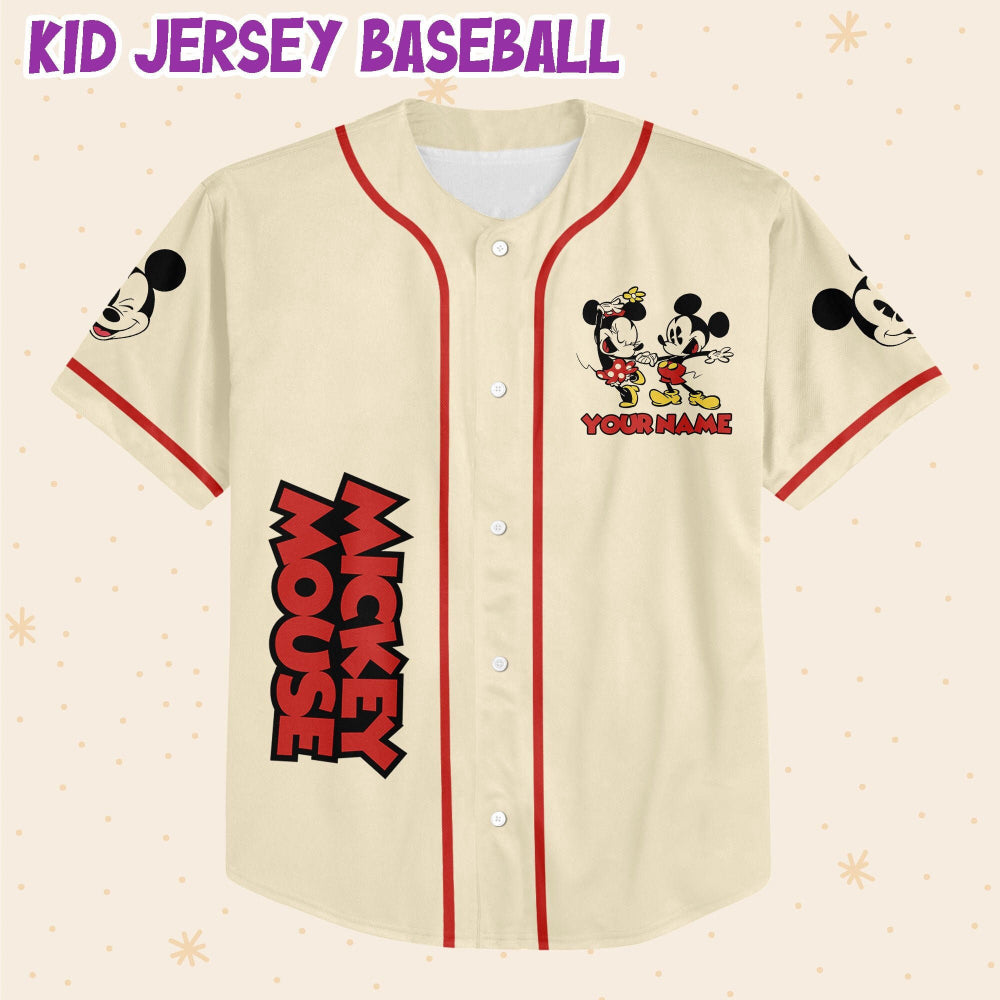 Custom Mickey Baseball Jersey: Classic Design for a Personalized Sports Statement - Bafud