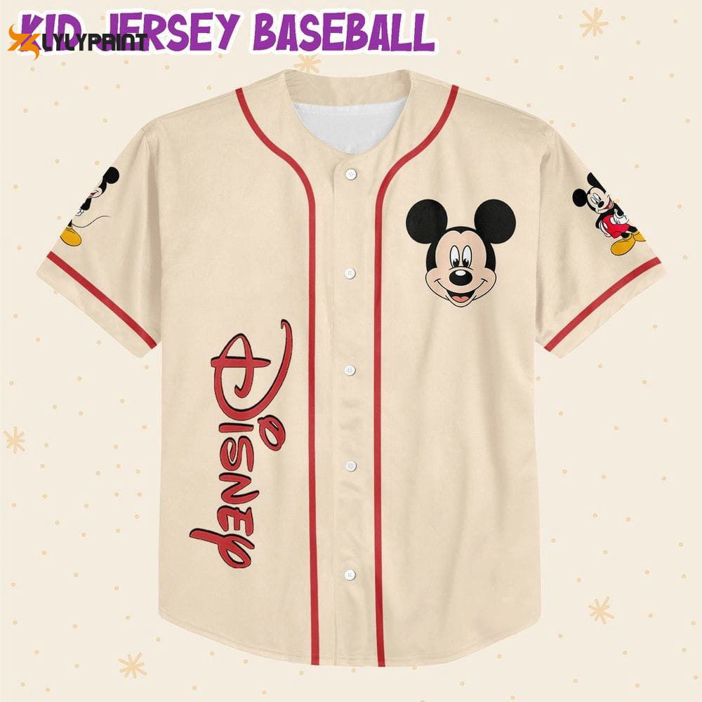 Personalized Vintage Disney Mickey Happy Life Baseball Jersey - lylyprint.com
