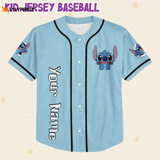 Personalized Vintage Disney Stitch Funny Emotion Baseball Jersey - lylyprint.com