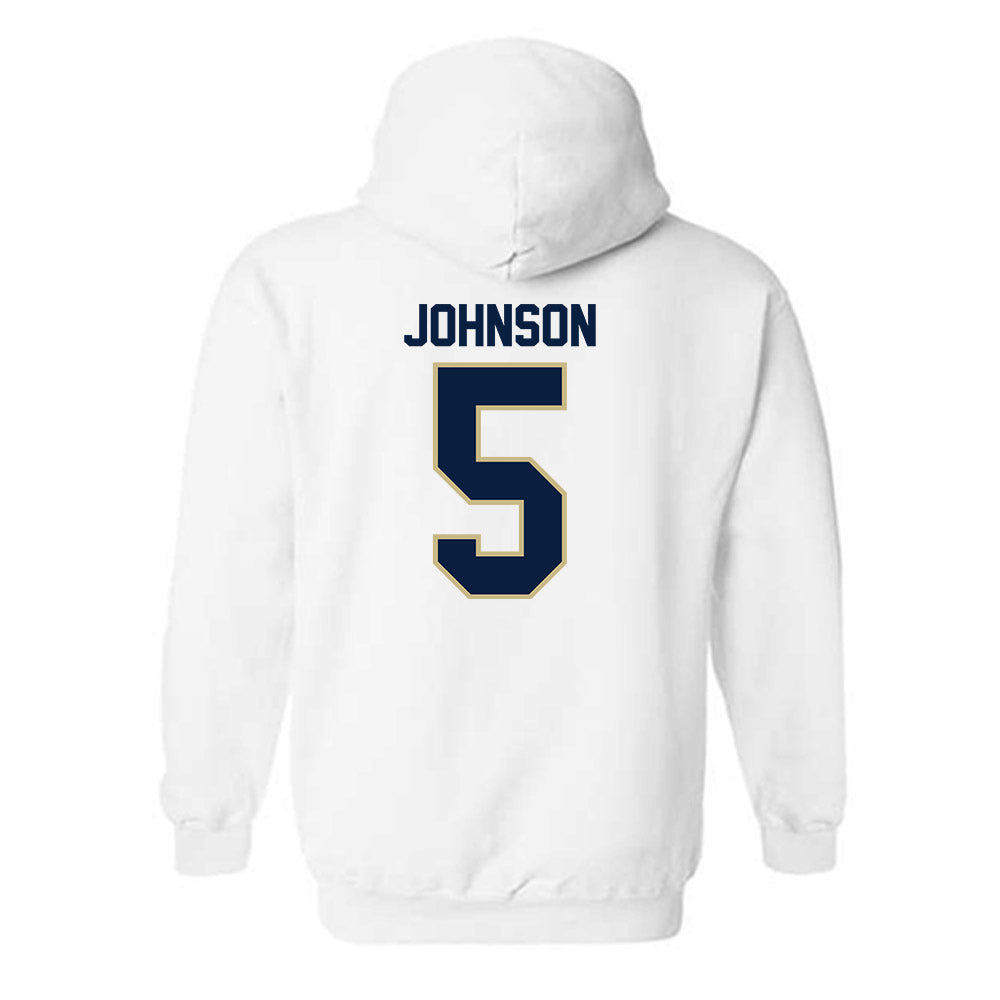 Akron - NCAA Men's Basketball : Tavari Johnson - Classic Fashion Shersey Hooded Sweatshirt Style001