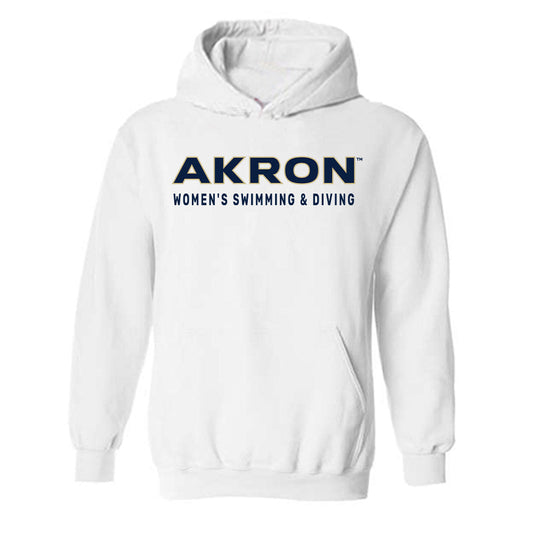 Akron - NCAA Women's Swimming & Diving : Alanis Santiago - Classic Fashion Shersey Hooded Sweatshirt