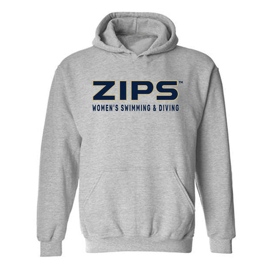 Akron - NCAA Women's Swimming & Diving : Alanis Santiago - Classic Fashion Shersey Hooded Sweatshirt Style001