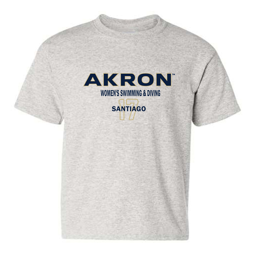 Akron - NCAA Women's Swimming & Diving : Alanis Santiago - Classic Fashion Shersey Youth T-Shirt Style001