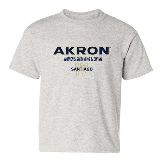 Akron - NCAA Women's Swimming & Diving : Alanis Santiago - Classic Fashion Shersey Youth T-Shirt Style001