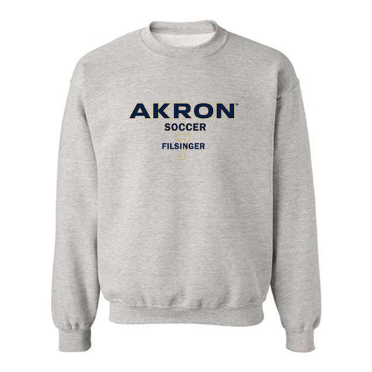 Akron - NCAA Men's Soccer : Connor Filsinger - Classic Fashion Shersey Crewneck Sweatshirt Style001