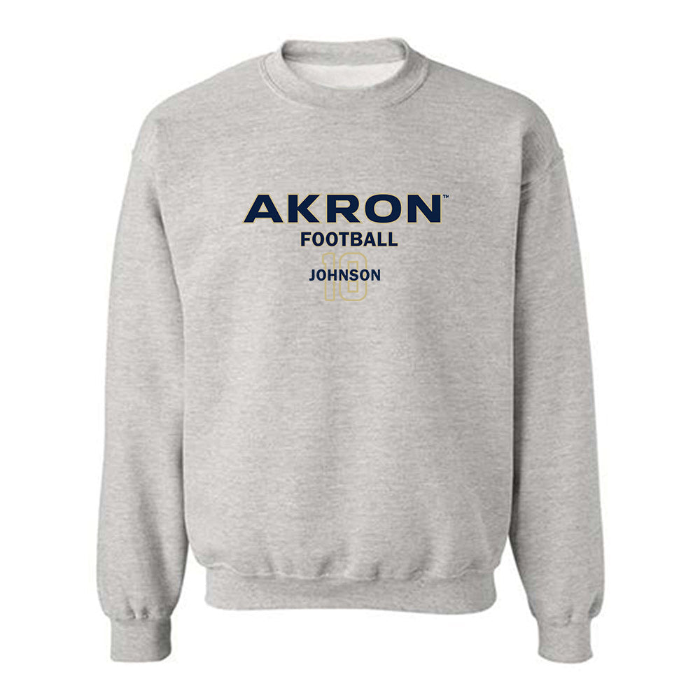 Akron - NCAA Football : DiMarco Johnson - Classic Fashion Shersey Crewneck Sweatshirt Style001