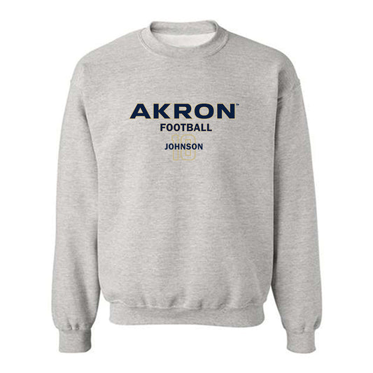 Akron - NCAA Football : DiMarco Johnson - Classic Fashion Shersey Crewneck Sweatshirt Style001