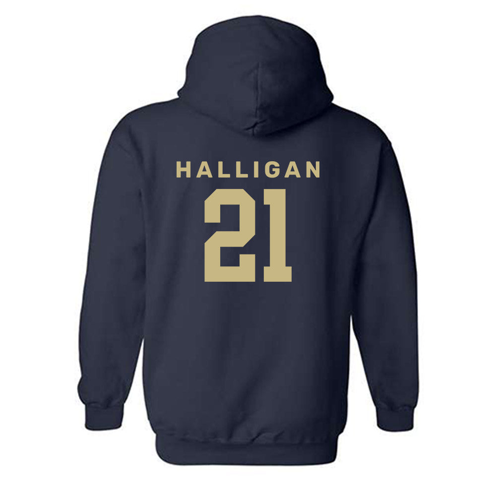 Akron - NCAA Men's Basketball : Zachary Halligan - Classic Shersey Hooded Sweatshirt Style002