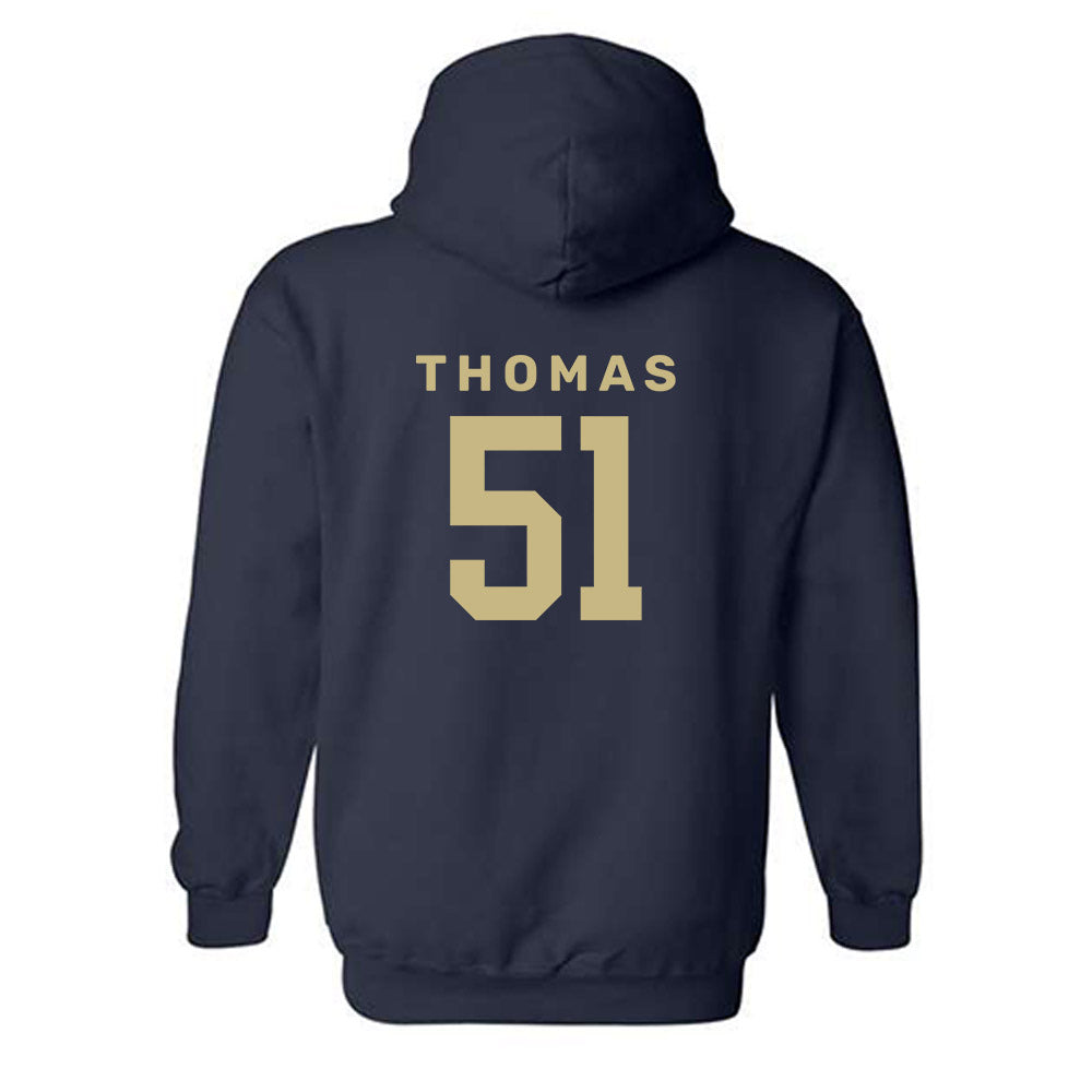 Akron - NCAA Football : DQ Thomas - Classic Shersey Hooded Sweatshirt Style002