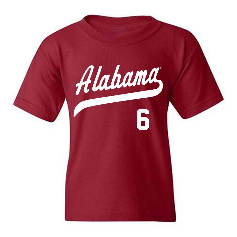 Alabama - NCAA Baseball : Beau Bryans - Classic Shersey Youth T-Shirt Style001
